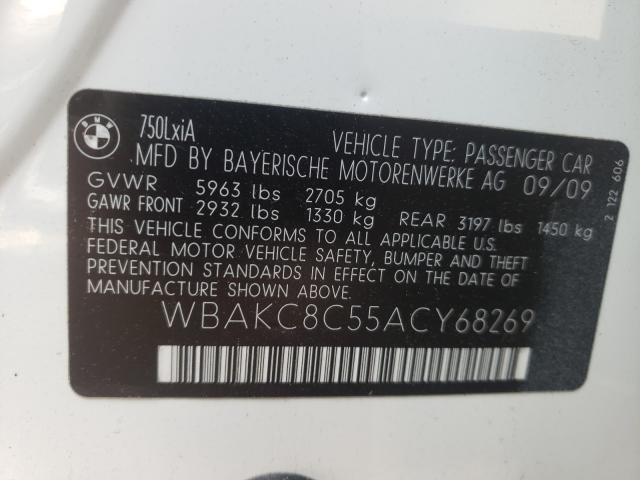 Photo 9 VIN: WBAKC8C55ACY68269 - BMW 750 LI XDR 