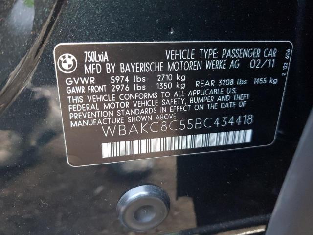 Photo 11 VIN: WBAKC8C55BC434418 - BMW 750LI 