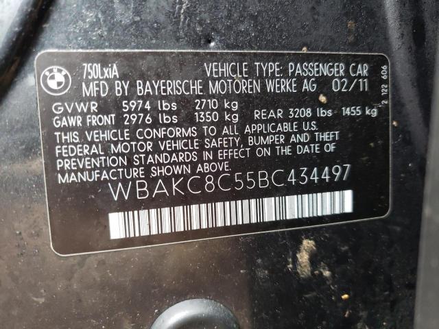 Photo 9 VIN: WBAKC8C55BC434497 - BMW 7 SERIES 