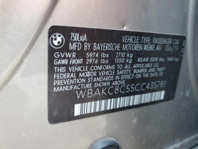 Photo 11 VIN: WBAKC8C55CC435781 - BMW 750 LXI 