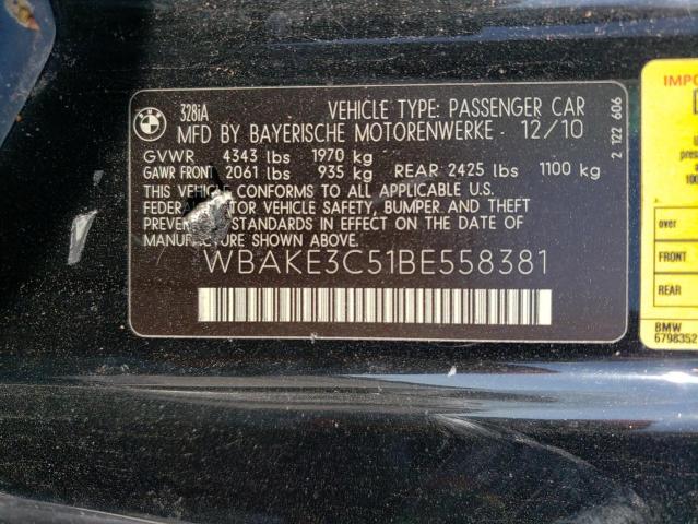 Photo 11 VIN: WBAKE3C51BE558381 - BMW 3 SERIES 