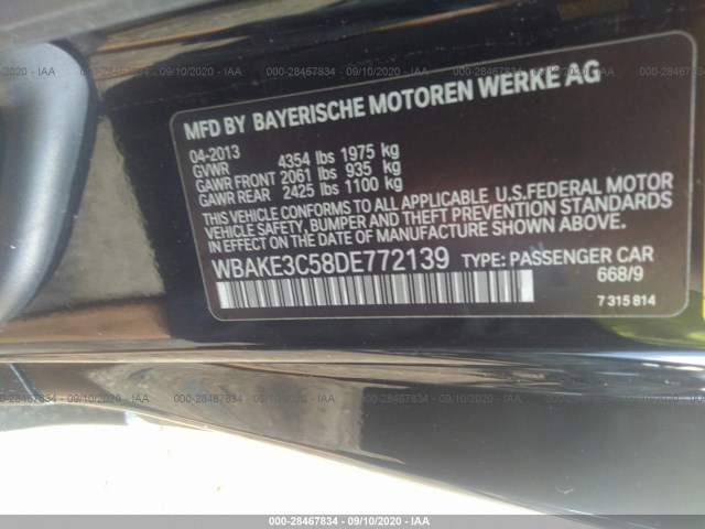 Photo 8 VIN: WBAKE3C58DE772139 - BMW 3 