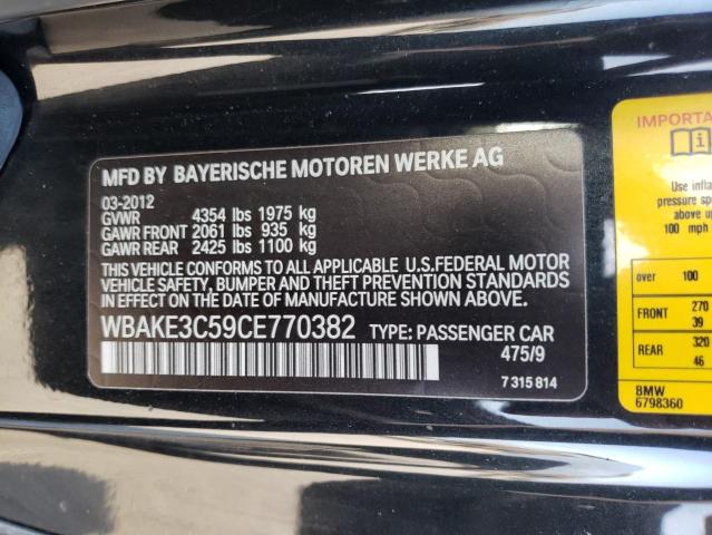 Photo 11 VIN: WBAKE3C59CE770382 - BMW 328 I 