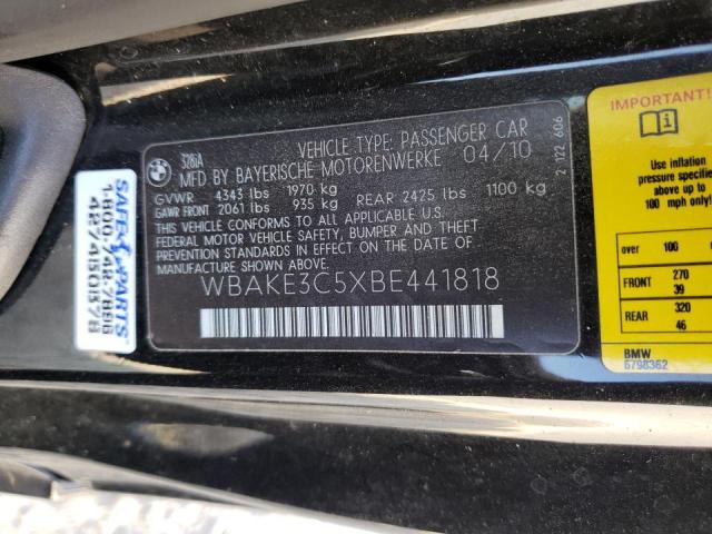 Photo 9 VIN: WBAKE3C5XBE441818 - BMW 328 I 