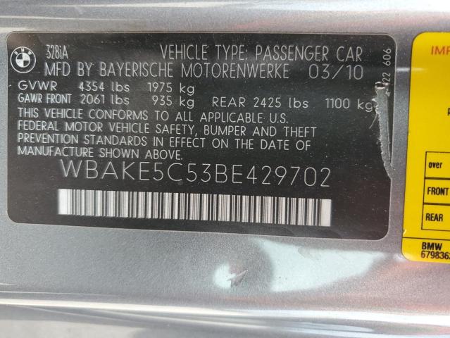 Photo 11 VIN: WBAKE5C53BE429702 - BMW 328 I SULE 