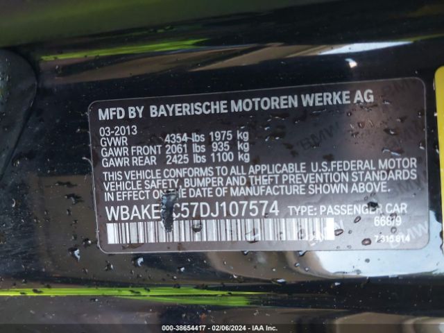 Photo 8 VIN: WBAKE5C57DJ107574 - BMW 328I 