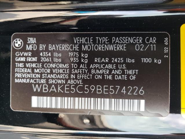 Photo 12 VIN: WBAKE5C59BE574226 - BMW 328 I SULE 