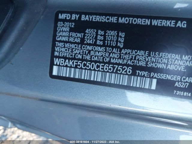 Photo 8 VIN: WBAKF5C50CE657526 - BMW 328I 