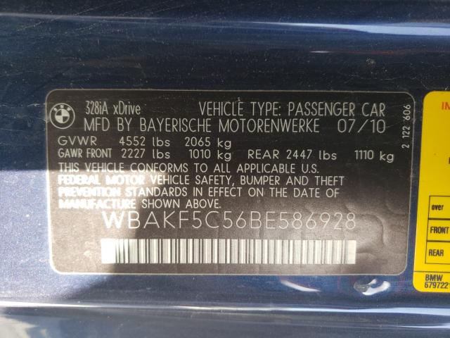 Photo 9 VIN: WBAKF5C56BE586928 - BMW 328 XI SUL 