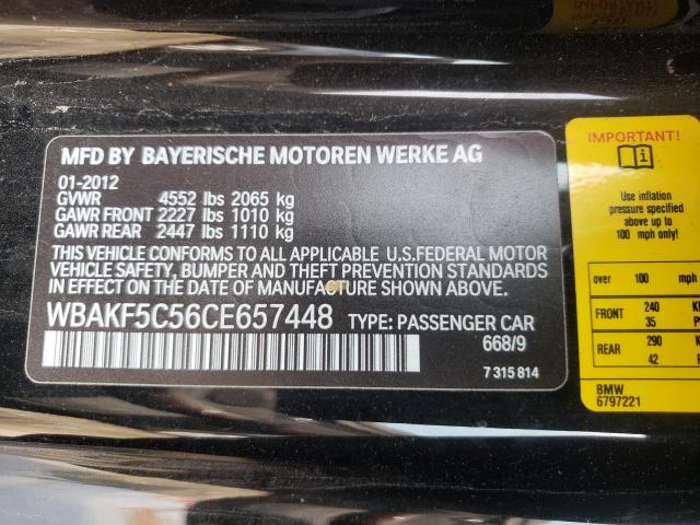 Photo 9 VIN: WBAKF5C56CE657448 - BMW 328 XI SUL 