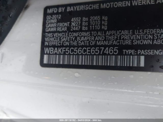 Photo 8 VIN: WBAKF5C56CE657465 - BMW 328I 