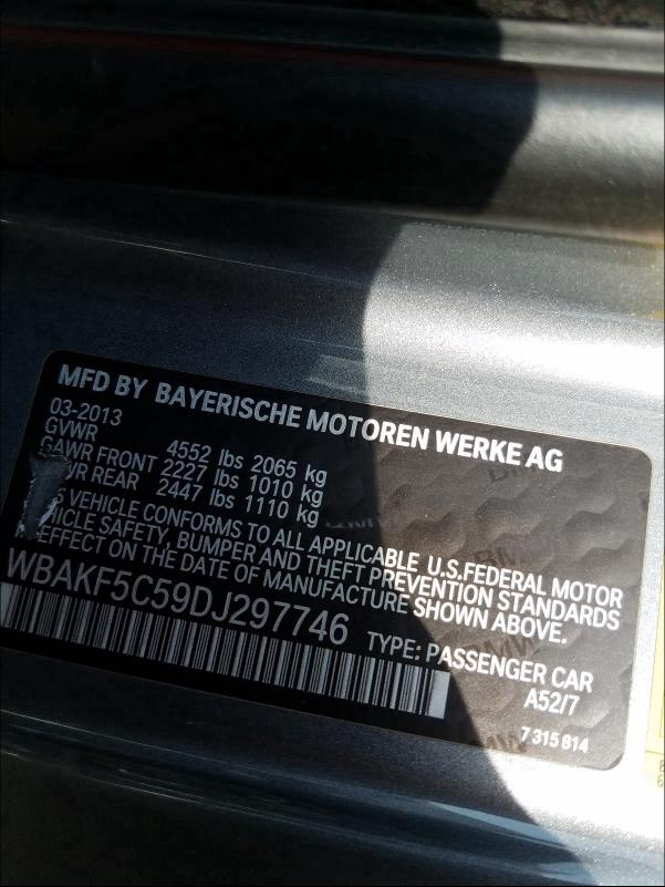 Photo 9 VIN: WBAKF5C59DJ297746 - BMW 328 XI SUL 