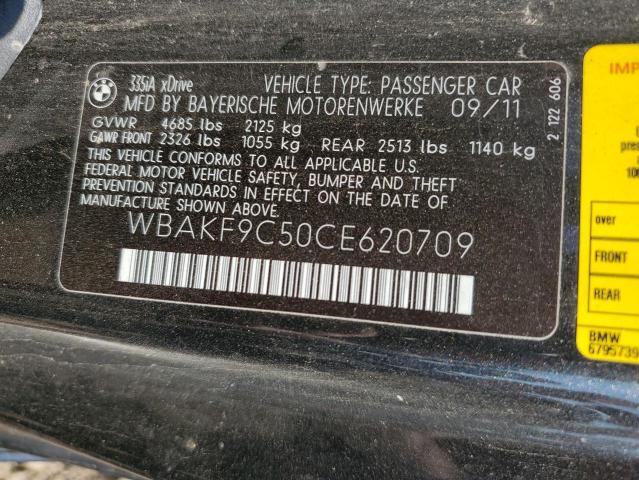 Photo 11 VIN: WBAKF9C50CE620709 - BMW 335 XI 