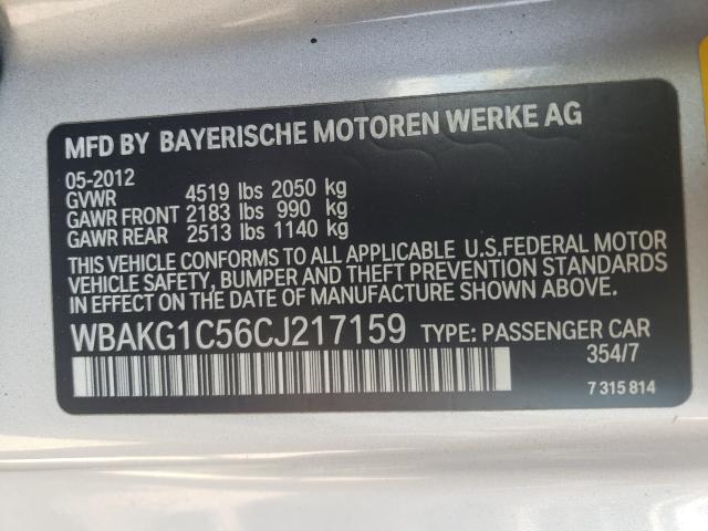 Photo 9 VIN: WBAKG1C56CJ217159 - BMW 335 I SULE 