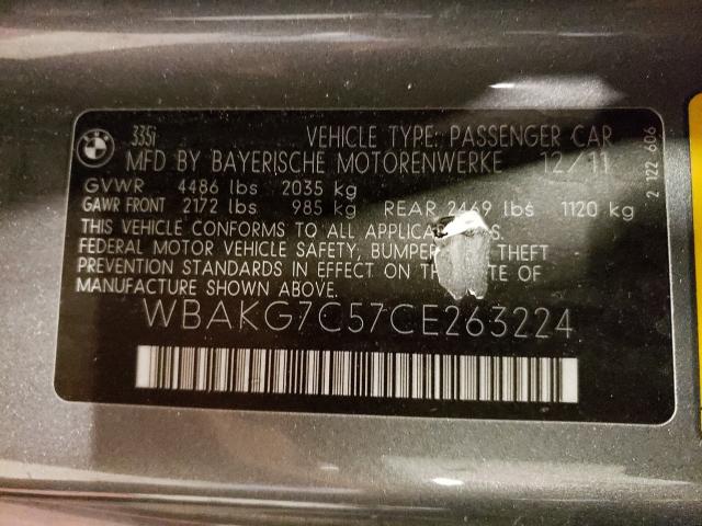 Photo 9 VIN: WBAKG7C57CE263224 - BMW 335 I 