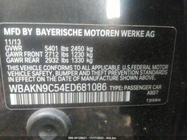 Photo 8 VIN: WBAKN9C54ED681086 - BMW 550I 