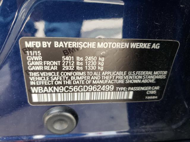 Photo 9 VIN: WBAKN9C56GD962499 - BMW 550 I 