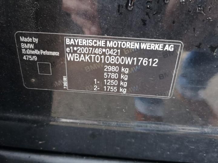 Photo 12 VIN: WBAKT010800W17612 - BMW X5 