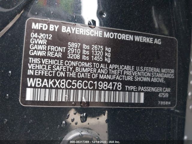 Photo 8 VIN: WBAKX8C56CC198478 - BMW 7ER 