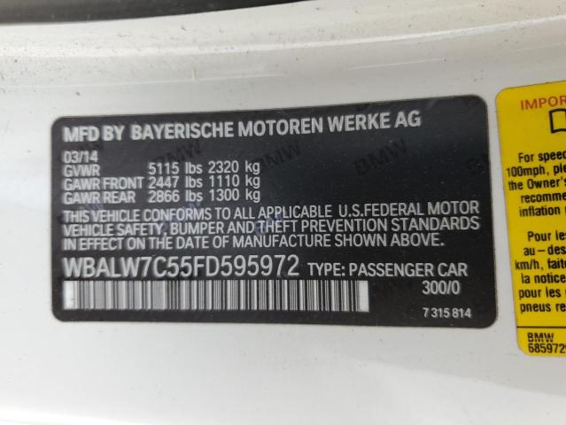 Photo 11 VIN: WBALW7C55FD595972 - BMW 640I 