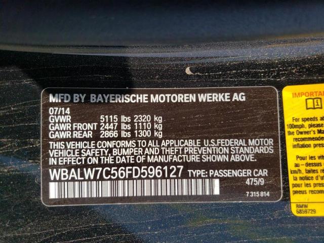 Photo 9 VIN: WBALW7C56FD596127 - BMW 640 I 