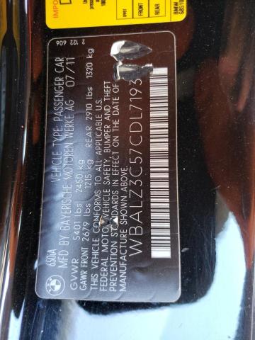 Photo 11 VIN: WBALZ3C57CDL71937 - BMW 650 I 