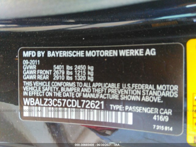 Photo 8 VIN: WBALZ3C57CDL72621 - BMW 6 