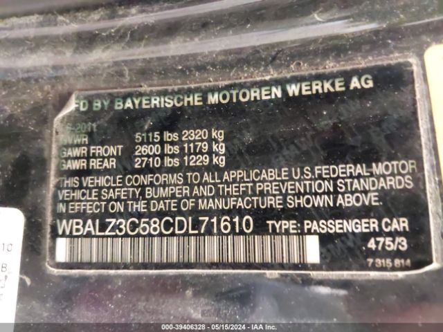 Photo 8 VIN: WBALZ3C58CDL71610 - BMW 650 