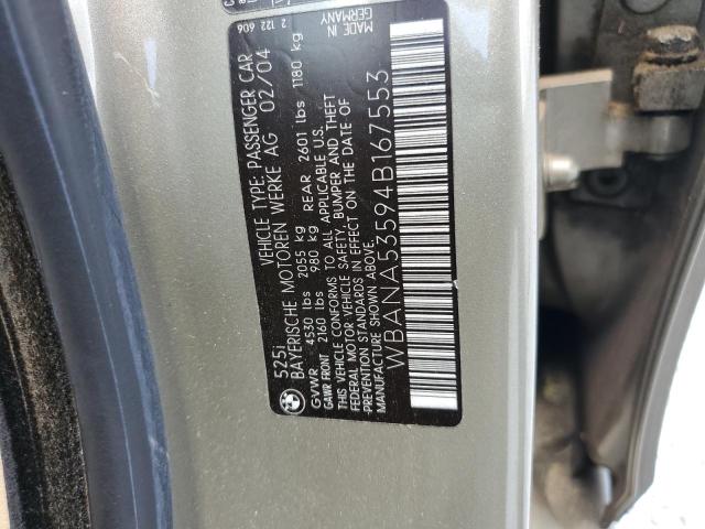 Photo 11 VIN: WBANA53594B167553 - BMW 525 I 