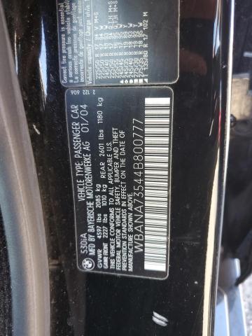 Photo 11 VIN: WBANA73544B800777 - BMW 530 I 