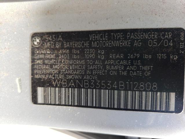 Photo 11 VIN: WBANB33534B112808 - BMW 5 SERIES 