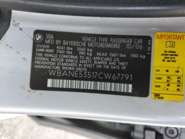 Photo 11 VIN: WBANE53517CW67791 - BMW 525 I 