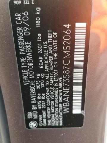 Photo 11 VIN: WBANE73587CM52064 - BMW 530 I 