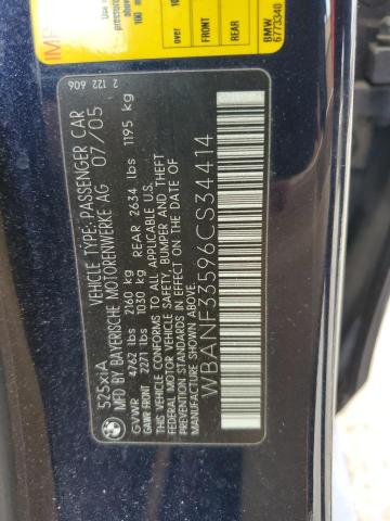 Photo 11 VIN: WBANF33596CS34414 - BMW 525 XI 