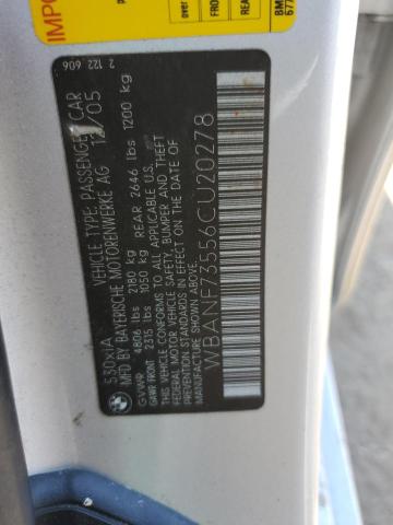 Photo 12 VIN: WBANF73556CU20278 - BMW 530 XI 