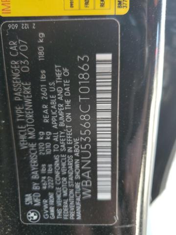 Photo 11 VIN: WBANU53568CT01863 - BMW 5 SERIES 