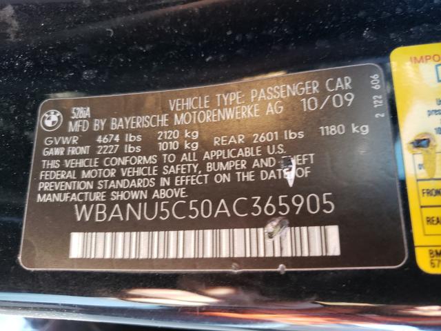 Photo 9 VIN: WBANU5C50AC365905 - BMW 528 I 