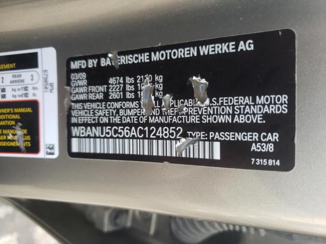 Photo 9 VIN: WBANU5C56AC124852 - BMW 528 I 