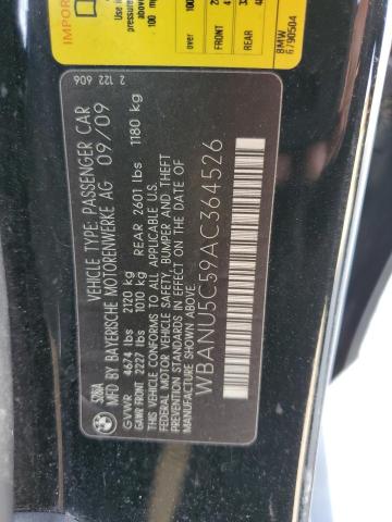 Photo 11 VIN: WBANU5C59AC364526 - BMW 5 SERIES 