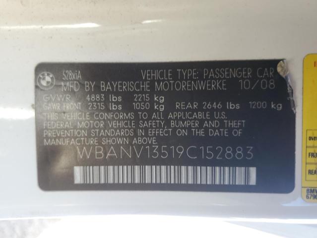 Photo 11 VIN: WBANV13519C152883 - BMW 5 SERIES 