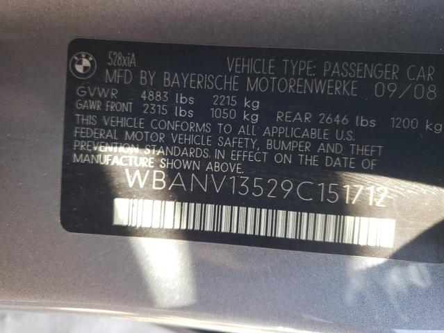 Photo 11 VIN: WBANV13529C151712 - BMW 528 XI 