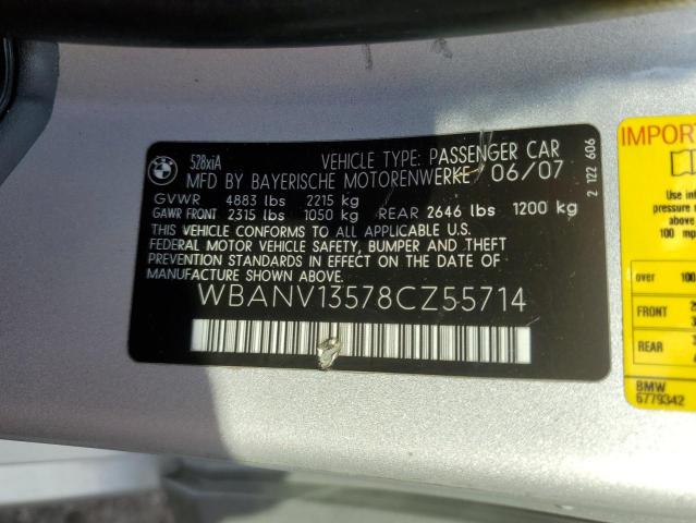 Photo 12 VIN: WBANV13578CZ55714 - BMW 528 XI 