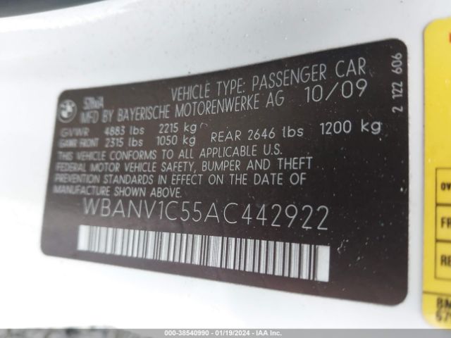 Photo 8 VIN: WBANV1C55AC442922 - BMW 528I 