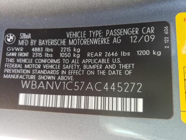 Photo 9 VIN: WBANV1C57AC445272 - BMW 528 XI 