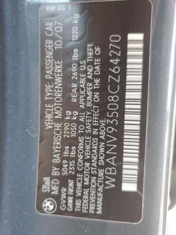 Photo 11 VIN: WBANV93508CZ64270 - BMW 535 XI 