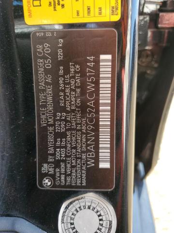 Photo 12 VIN: WBANV9C52ACW51744 - BMW 5 SERIES 