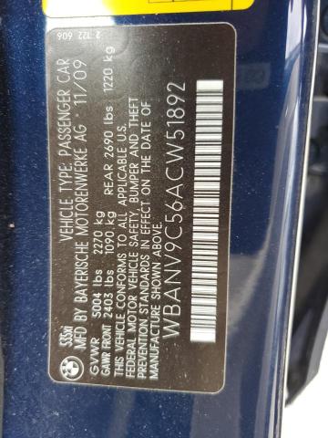 Photo 11 VIN: WBANV9C56ACW51892 - BMW 5 SERIES 