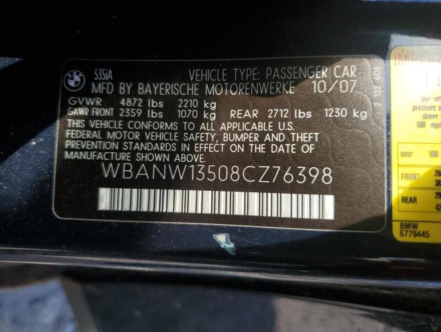 Photo 11 VIN: WBANW13508CZ76398 - BMW 5 SERIES 