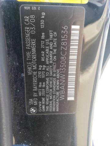 Photo 11 VIN: WBANW13508CZ81536 - BMW 5 SERIES 