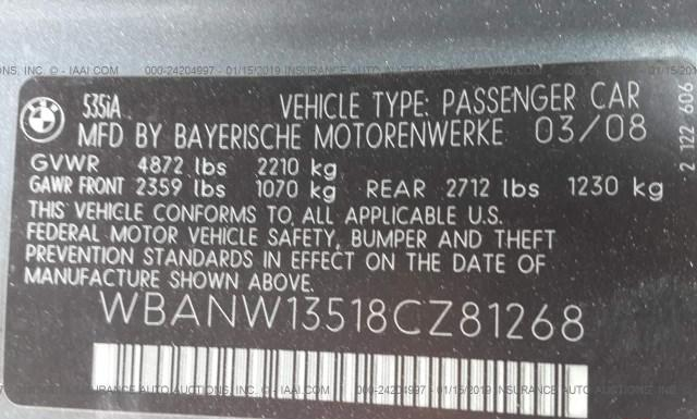 Photo 8 VIN: WBANW13518CZ81268 - BMW 535 